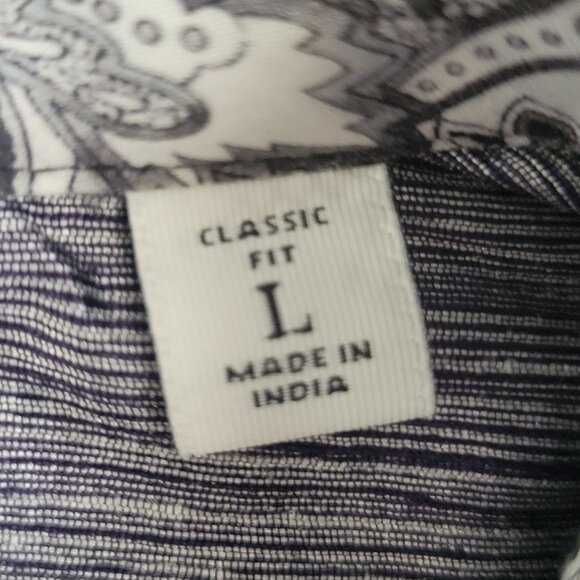 Robert Graham Bayview Woven Shirt Size L Classic Fit - Picture 13 of 14